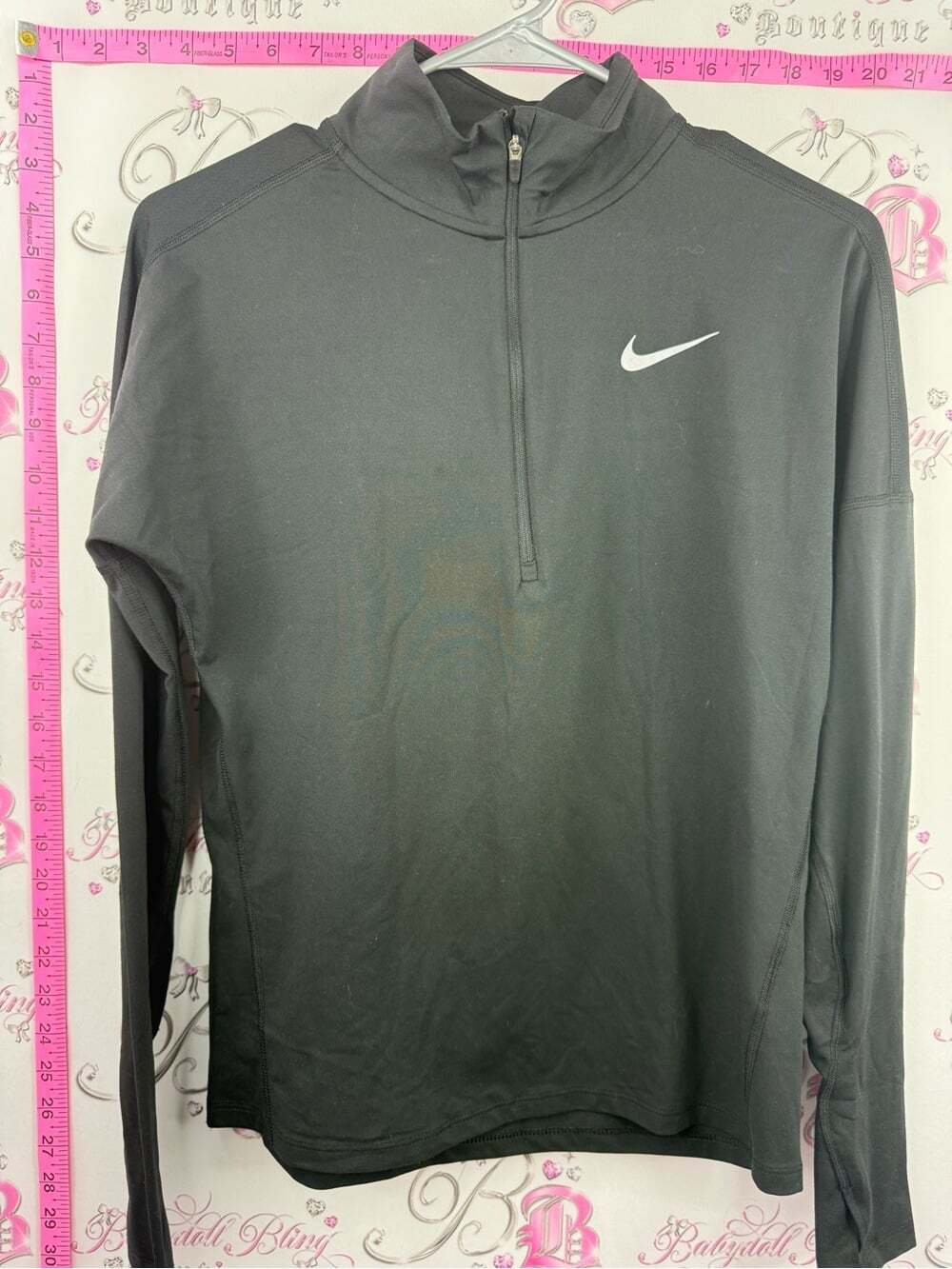 Nike running shirt sweater Black Quarter-Zip Performance Pullover